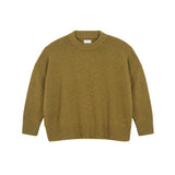Ocher green oversized cashmere sweater for women | Kajsa | Linnea Lund