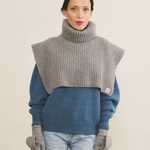 Grey cashmere collar women - look | Kate | Linnea Lund