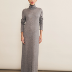 Grey cashmere dress women - front view | Lauren | Linnea Lund