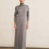 Grey cashmere dress women - front view | Lauren | Linnea Lund