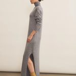 Grey cashmere dress women - side view | Lauren | Linnea Lund