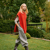 Lilly Poncho - Cherry Red (Archives)
