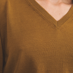 bronze color cashmere tee shirt women - focus | Magnus | Linnea Lund