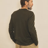 kaki cashmere sweater men - back view | Marcel | Linnea Lund