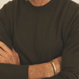 kaki cashmere sweater men - focus look | Marcel | Linnea Lund
