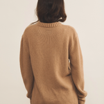 Brown cashmere sweater women - back view | Margot | Linnea Lund