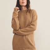 Brown cashmere sweater women - front | Margot | Linnea Lund