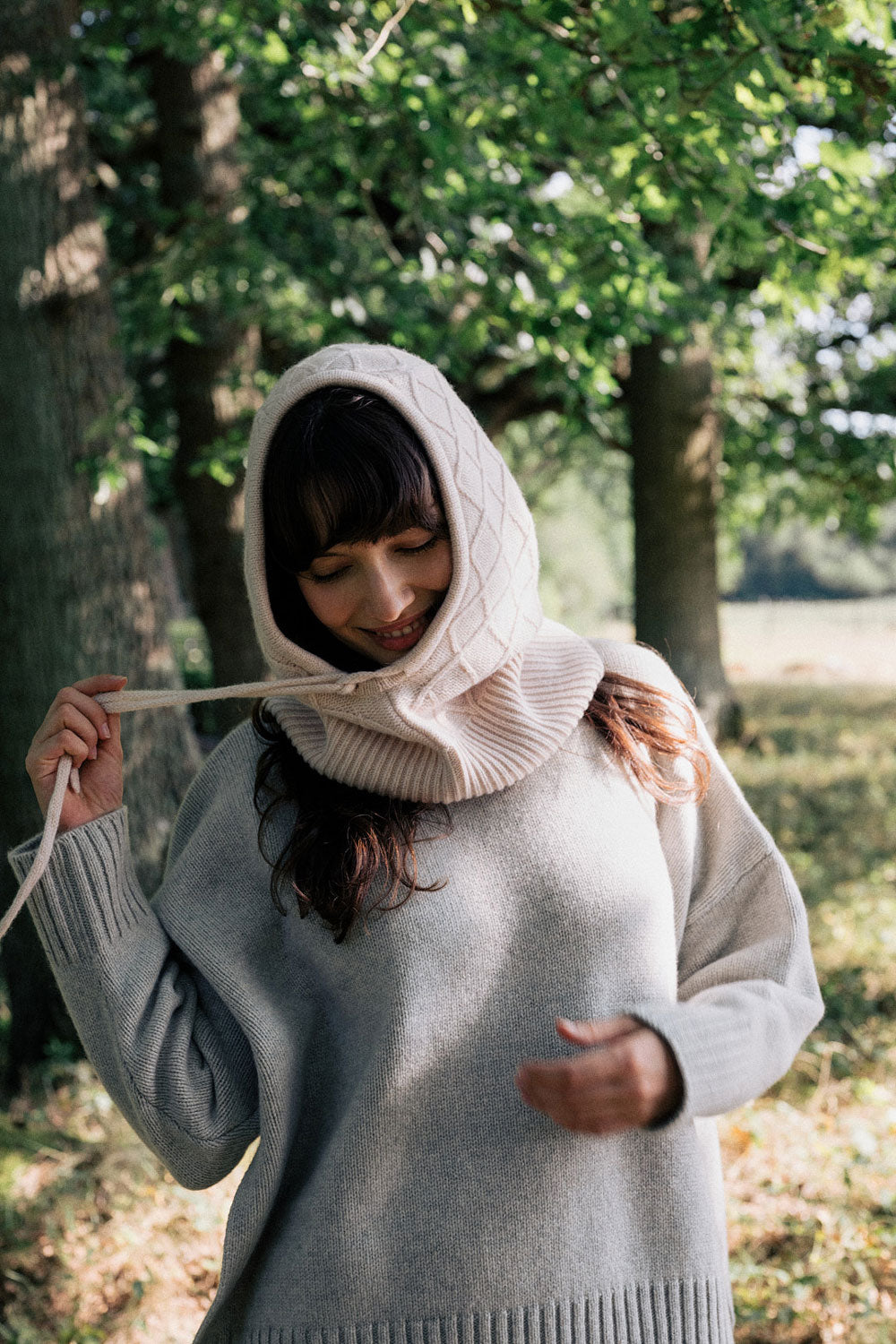 Powder pink cashmere balaclava | Marine | Linnea Lund