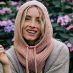 Rose gold cashmere balaclava | Marine | Linnea Lund