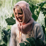 Rose gold cashmere balaclava | Marine | Linnea Lund