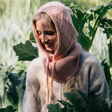 Rose gold cashmere balaclava | Marine | Linnea Lund