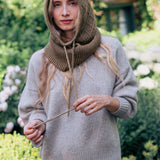 Ocher green cashmere balaclava | Marine | Linnea Lund