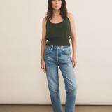 Dark green cashmere top women - look | Maud | Linnea Lund