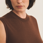 brown chocolate cashmere dress women - focus | Mia | Linnea Lund