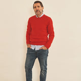Flash pink men cashmere sweater - look | Mimmi | Linnea Lund