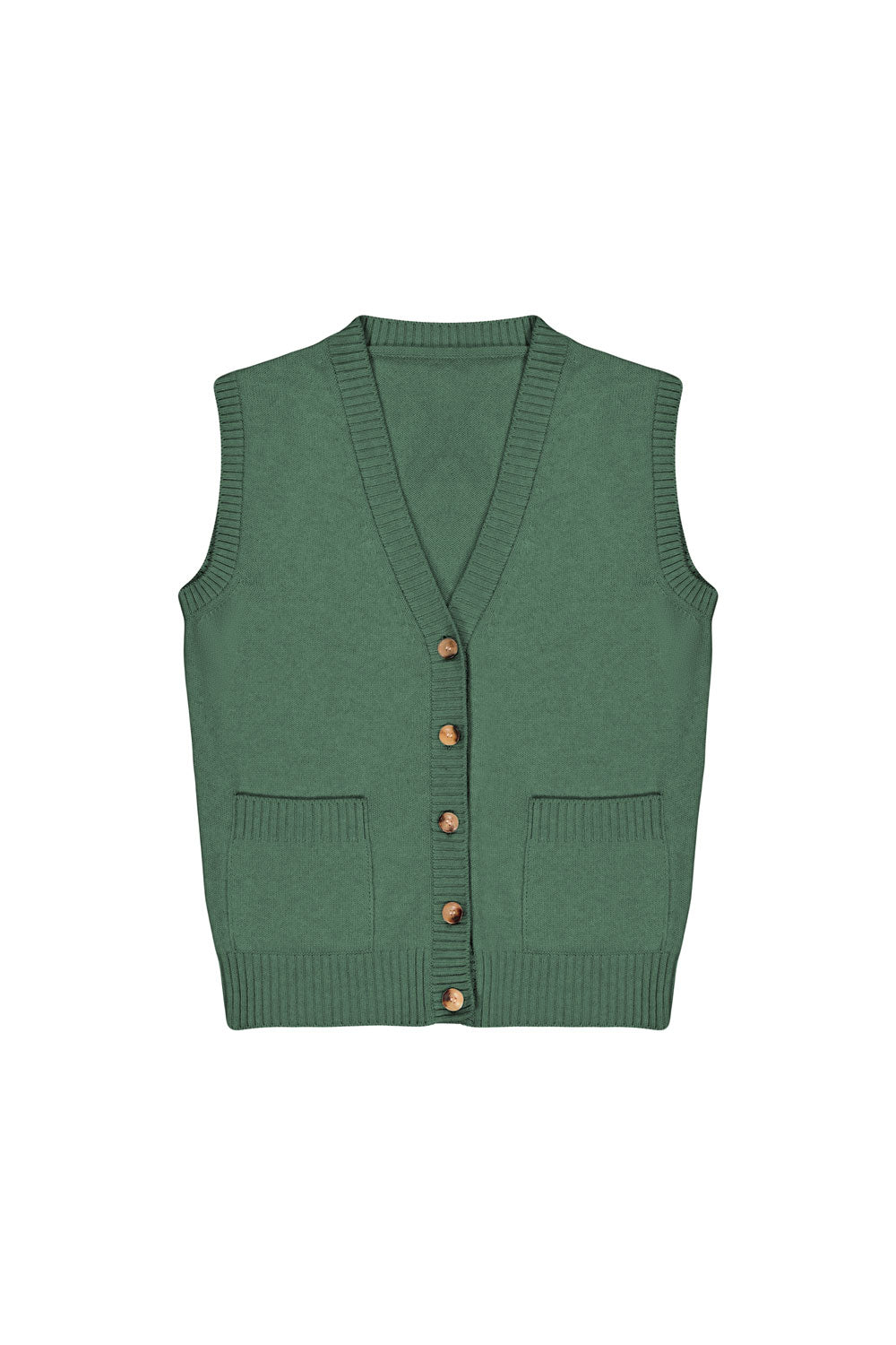 Green cashmere cardigan - packshot | Nicolas | Linnea Lund