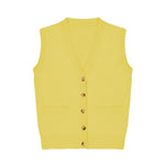 flash yellow cashmere cardigan men | Nicolas | Linnea Lund