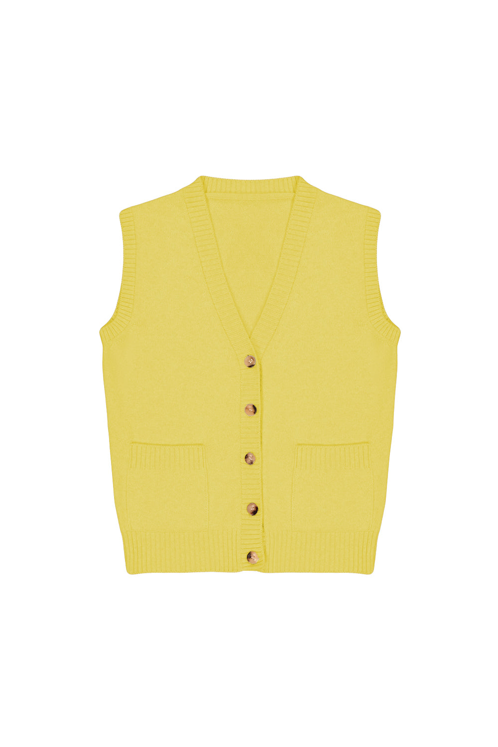 flash yellow cashmere cardigan men | Nicolas | Linnea Lund