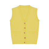 flash yellow cashmere cardigan men | Nicolas | Linnea Lund