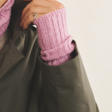 Bubblegum pink cashmere mittens for men | Noah | Linnea Lund