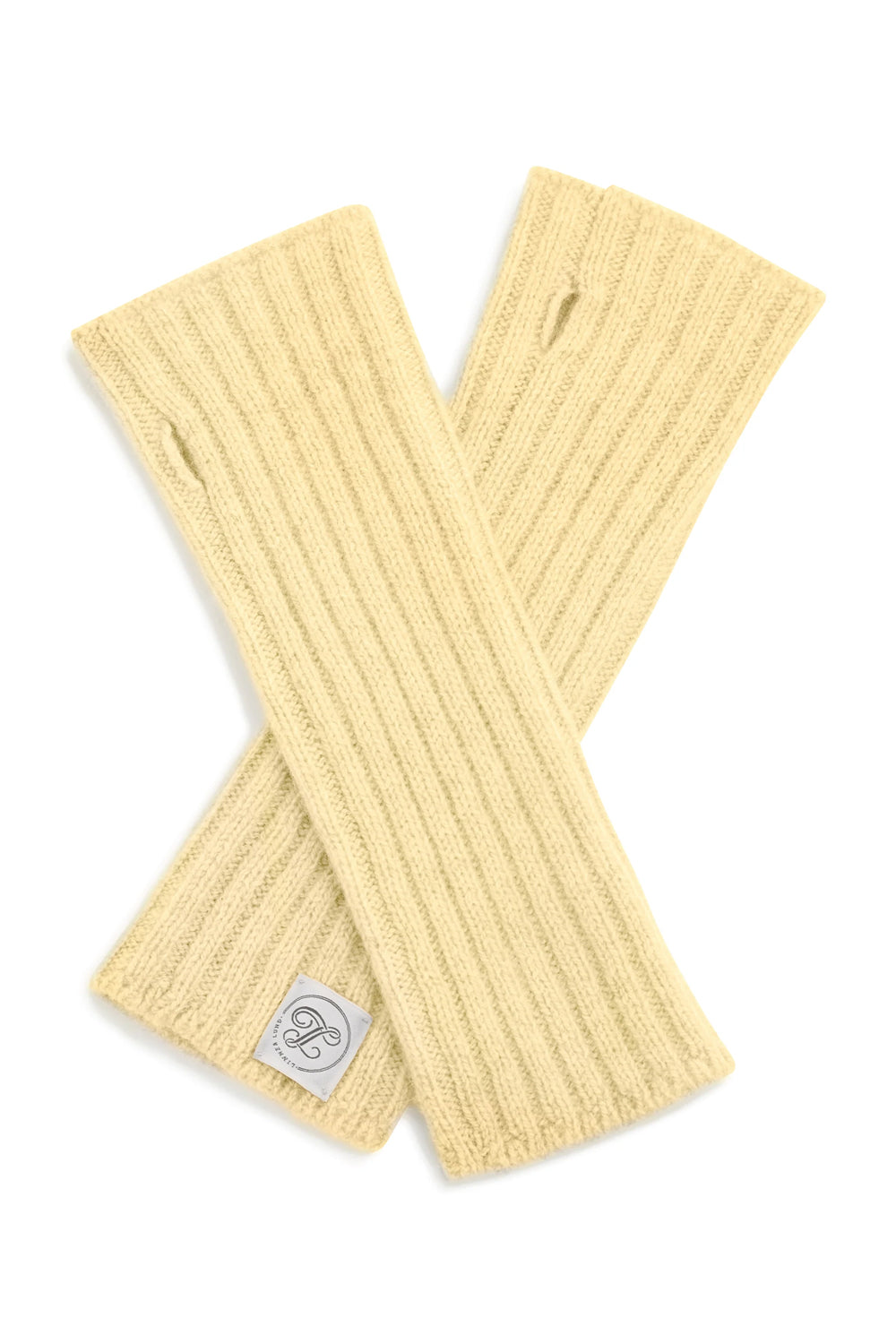 light yellow cashmere mittens unisex - packshot | Noah | Linnea Lund