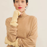 light yellow cashmere mittens for women | Noah | Linnea Lund