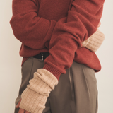 light camel cashmere mittens men - look | Noah | Linnea Lund