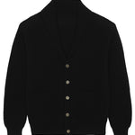 Black cashmere sweater men - packshot | Philippe | Linnea Lund