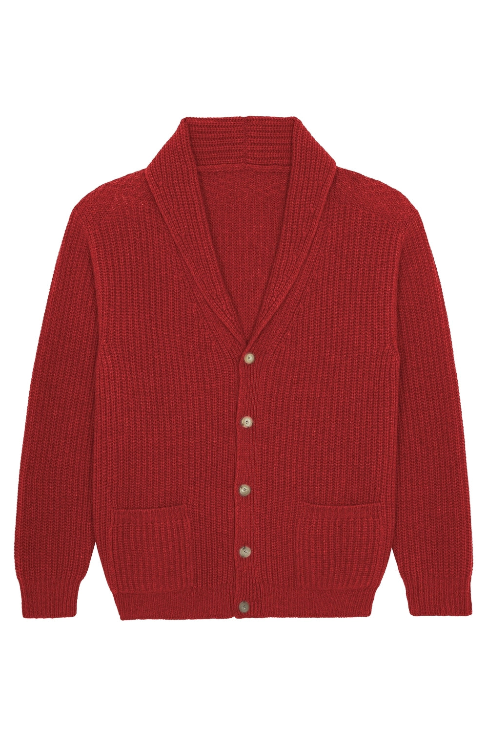 flash red cashmere cardigan men - packshot | Philippe | Linnea Lund
