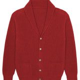 flash red cashmere cardigan men - packshot | Philippe | Linnea Lund