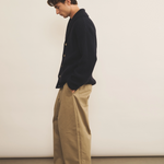 navy blue cashmere cardigan men - side view | Philippe | Linnea Lund