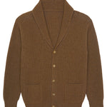 Brown cashmere cardigan men - packshot | Philippe | Linnea Lund