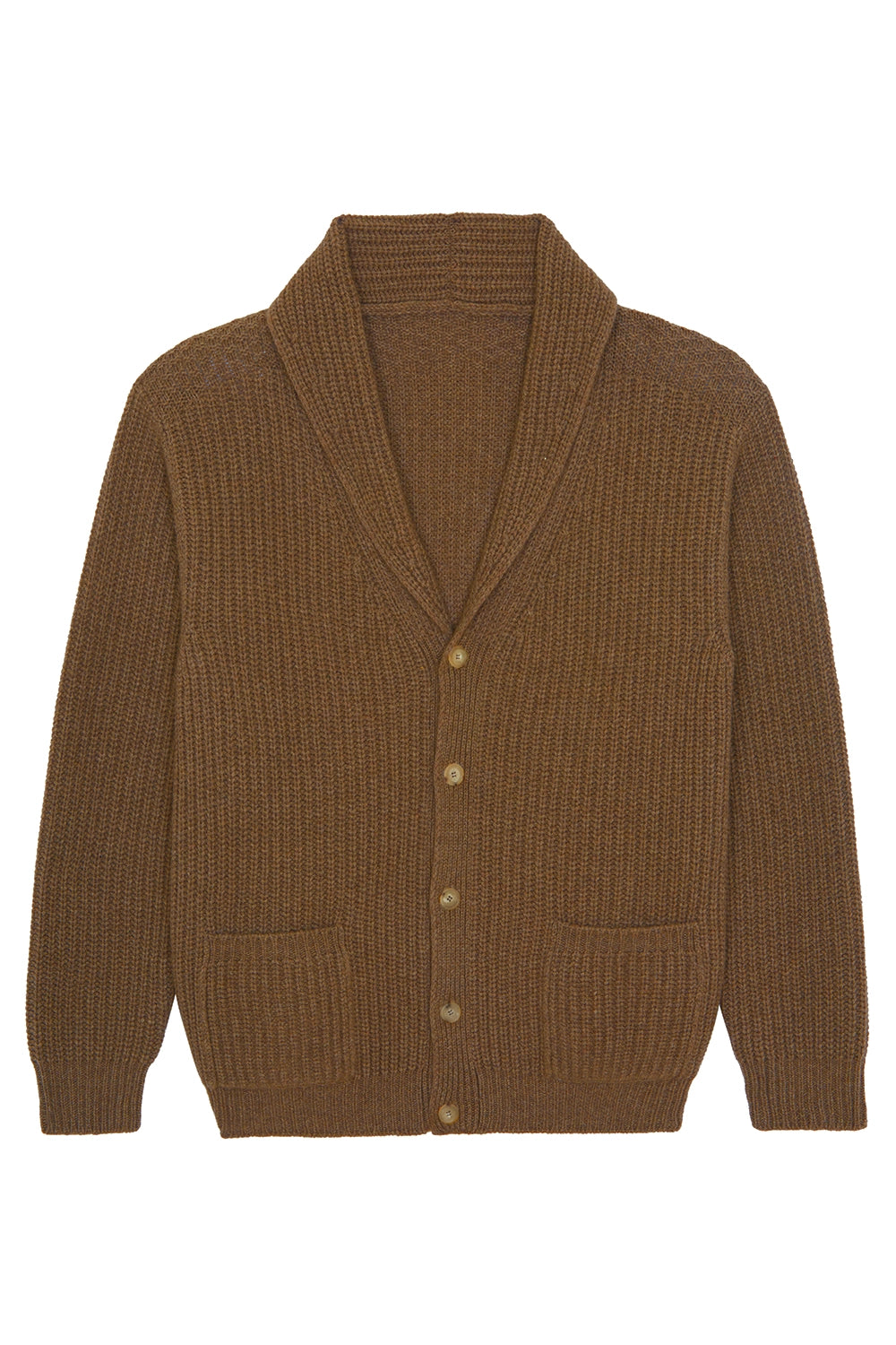Brown cashmere cardigan men - packshot | Philippe | Linnea Lund