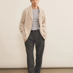 beige cashmere cardigan men - look | Philippe | Linnea Lund
