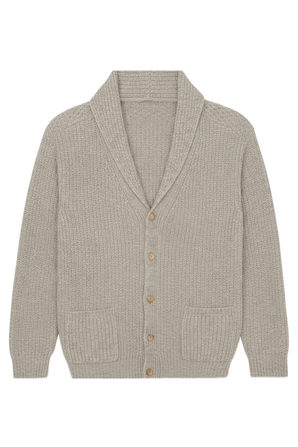 Greige cashmere sweater men - packshot | Philippe | Linnea Lund