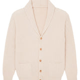 Light salmon pink color cashmere cardigan men - packshot | Philippe | Linnea Lund