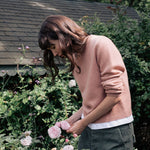 Rose gold cropped cashmere sweater crewneck | Pia | Linnea Lund