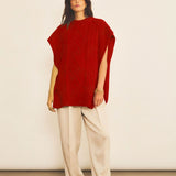 Lilly Poncho - Cherry Red (Archives)