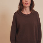 brown chocolate cashmere sweater women - video| Francesca | Linnea Lund