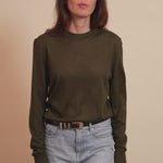 kaki cashmere sweater women - video | Marcel | Linnea Lund