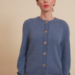 Blue women cashmere cardigan - video | Greta | Linnea Lund