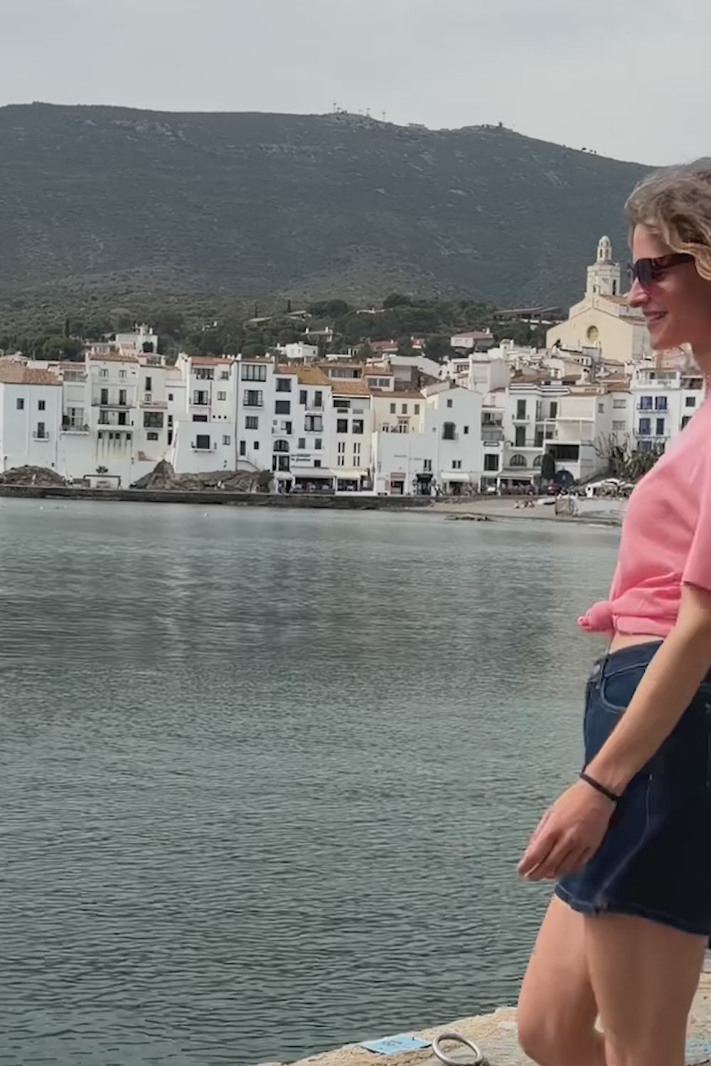 Cashmere and silk tee-shirt pink | Elio | Linnea Lund