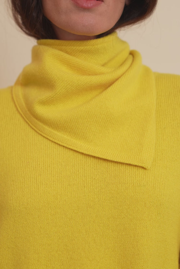 flash yellow cashmere bandana women | Stella | Linnea Lund