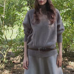 Turtleneck brown cashmere oversize sweater | Nina | Linnea Lund