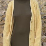 yellow cashmere cardigan women - video | Charlot | Linnea Lund
