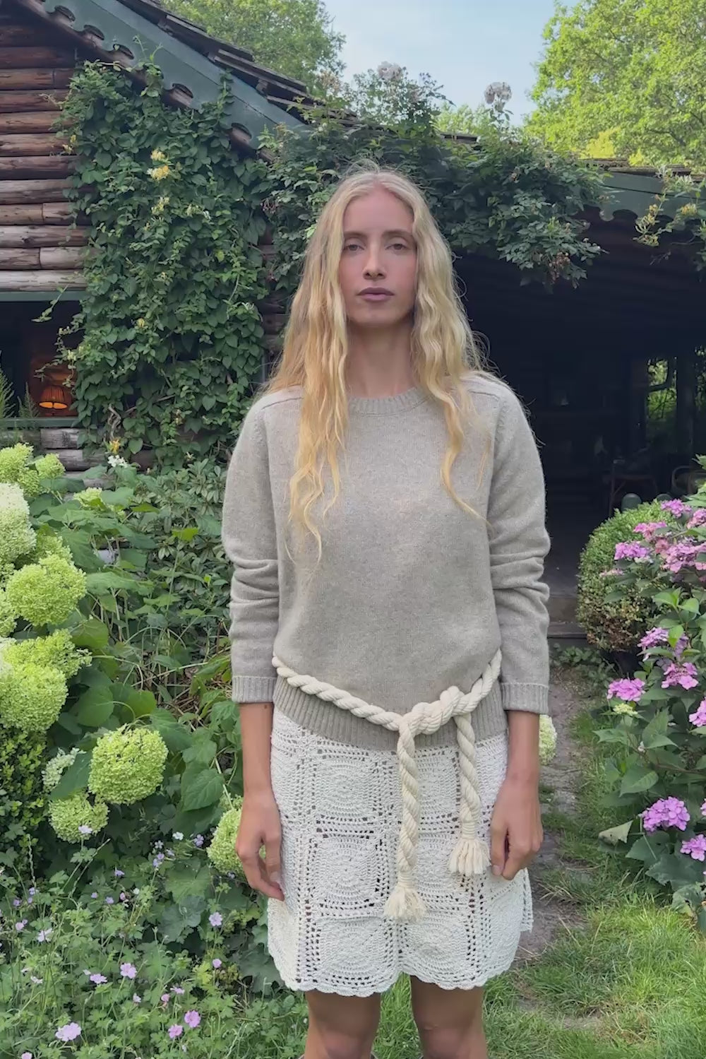 Dark beige cashmere sweater for women | Chloé | Linnea Lund