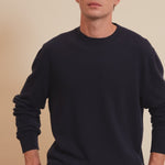 Midnight blue light men cashmere sweater - video | Harald | Linnea Lund