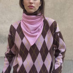 Pink triangle cashmere scarf - video | Liv | Linnea Lund