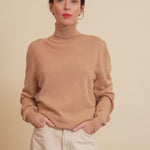 Camel women cashmere sweater - front video | Jim | Linnea Lund