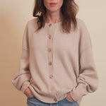 Cashmere cardigan women beige - video | Gabriella | Linnea Lund